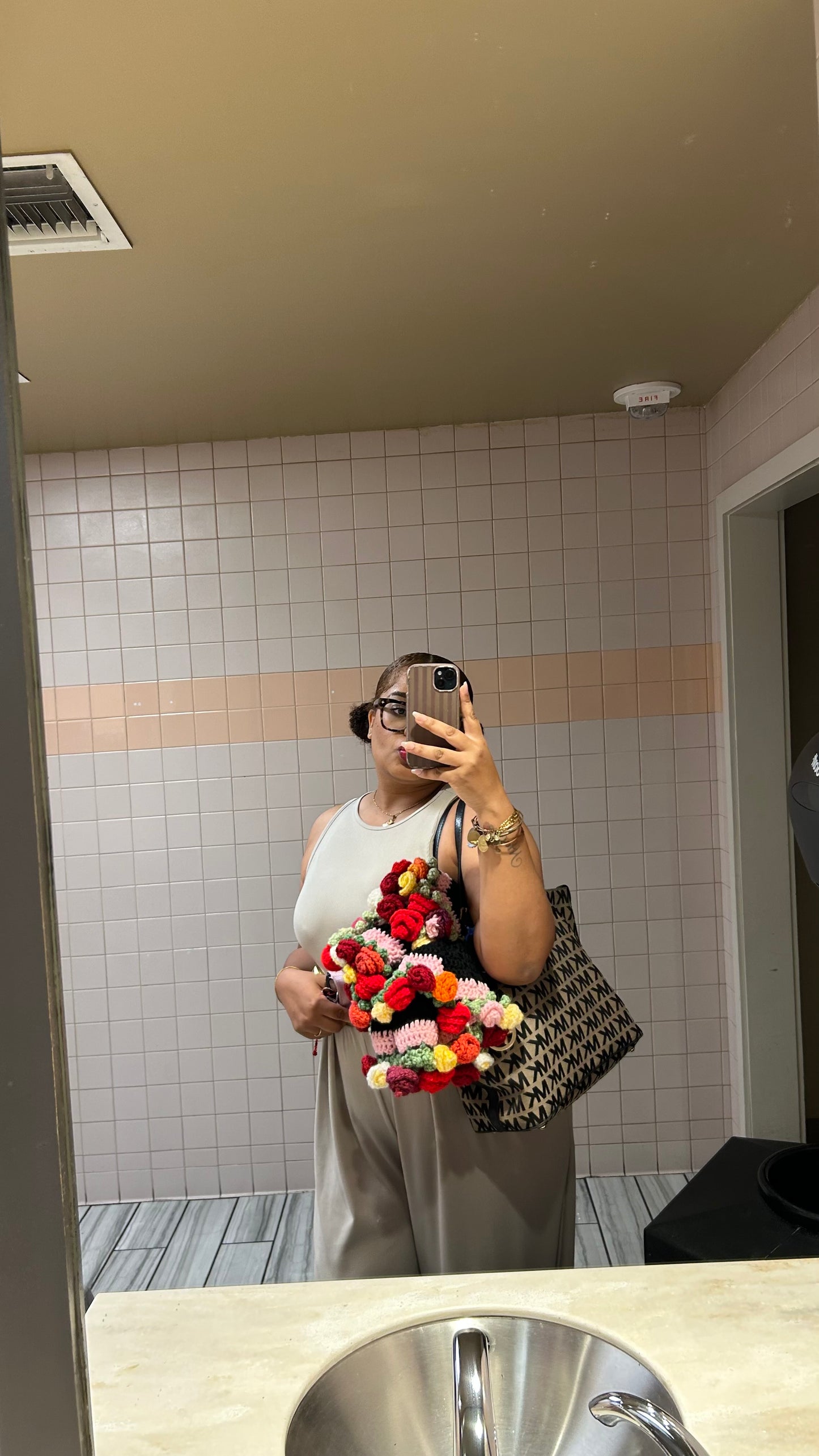 T.E.K Small Crochet Flower Bouquet