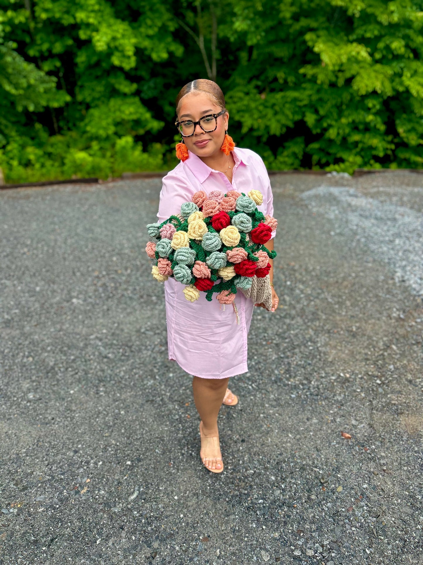 T.E.K Medium Crochet Flower Bouquet