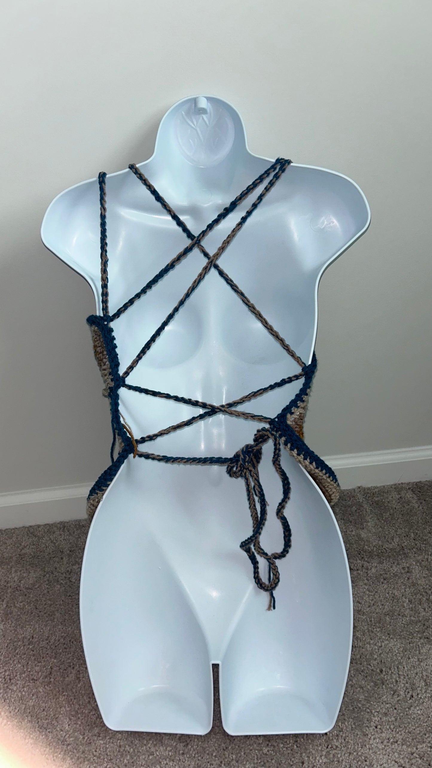 Lost & found Autumn way Freeform crochet top