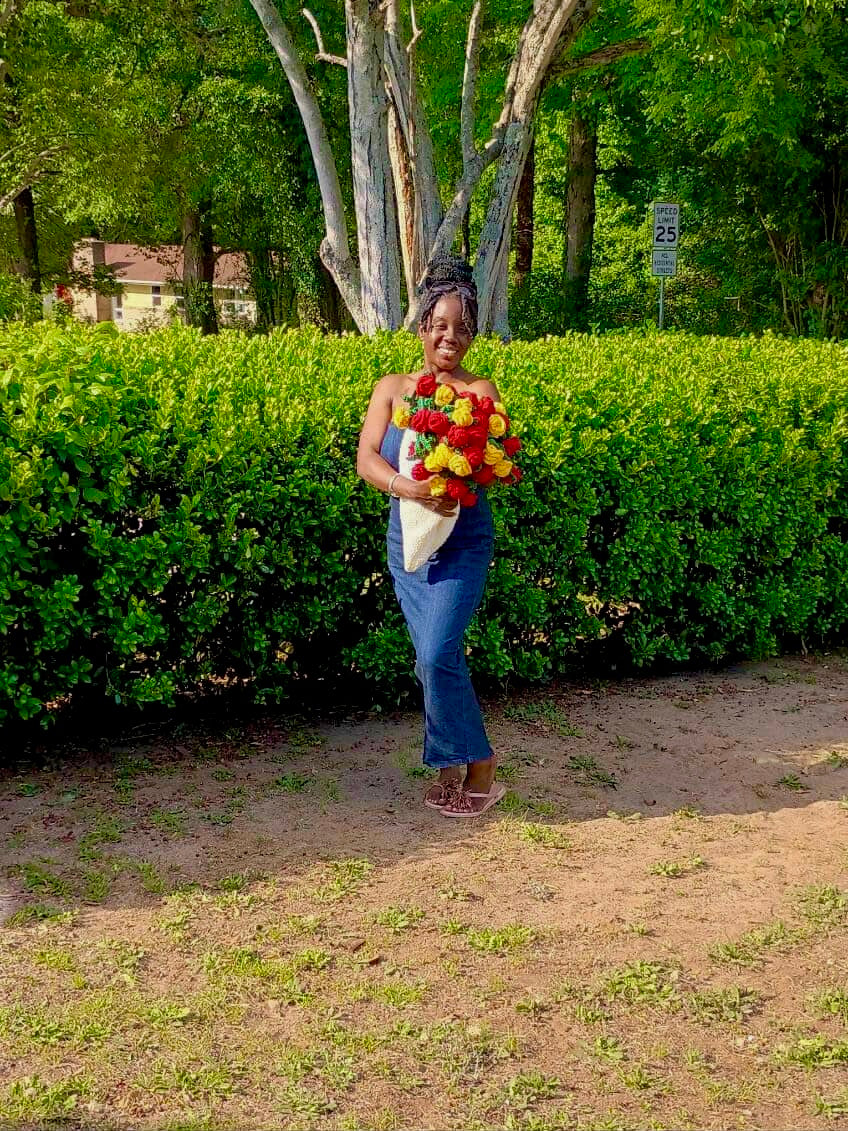 T.E.K  Large Crochet Flower Bouquet