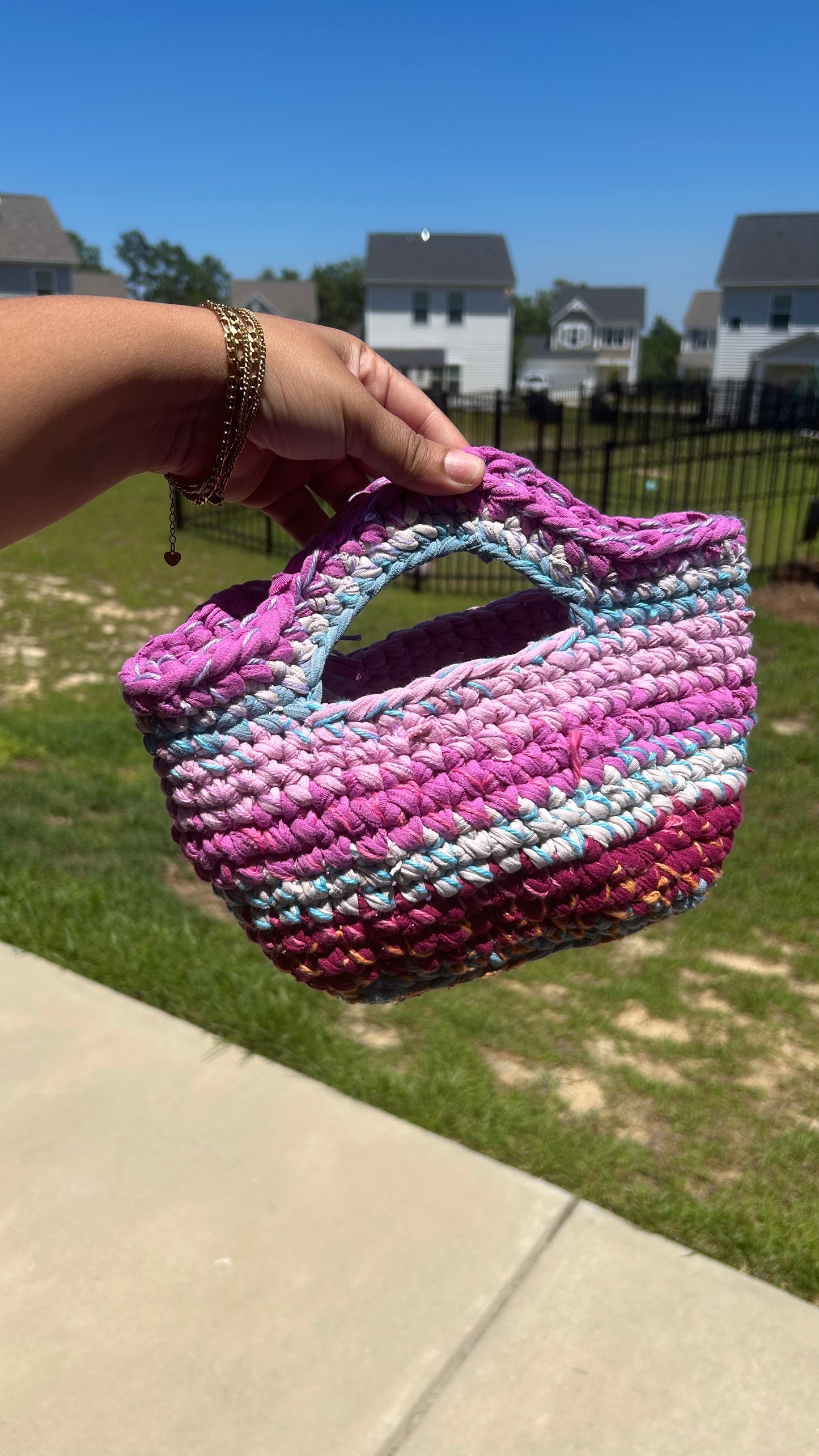 Revival Bag No 2 Bucket of kisses crochet bag