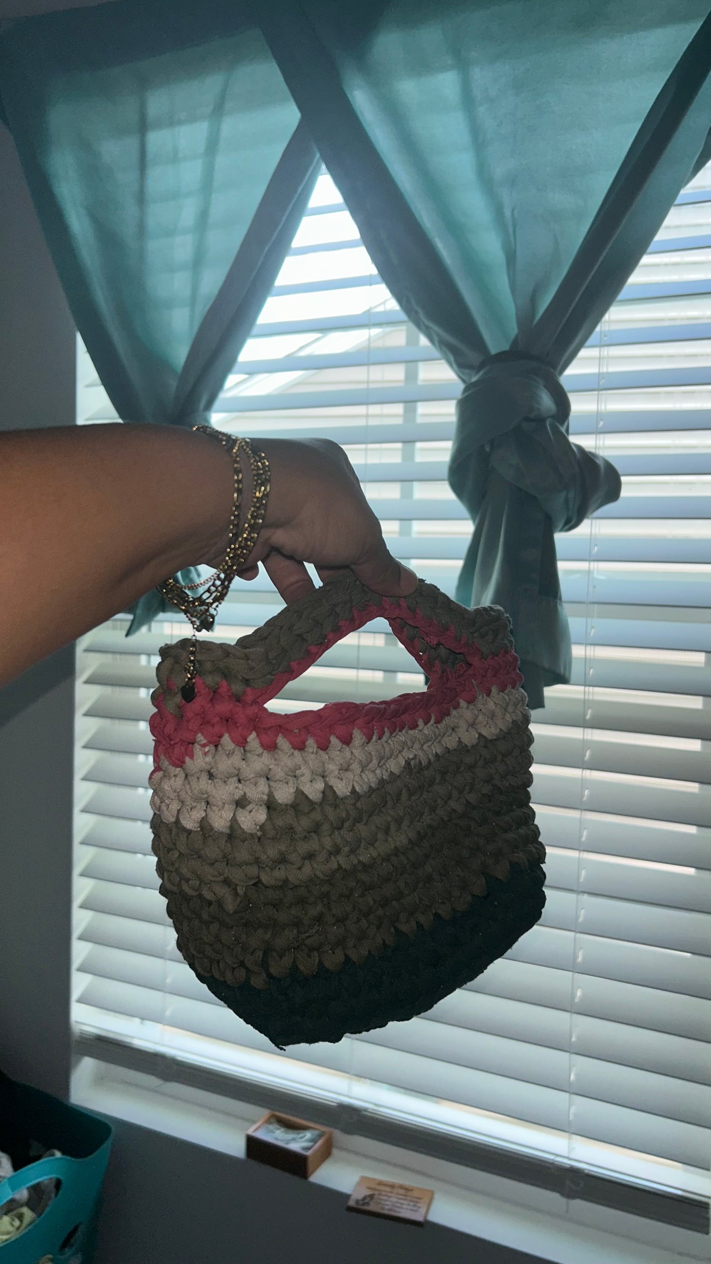 Give me Green Fall Tshirt crochet bag