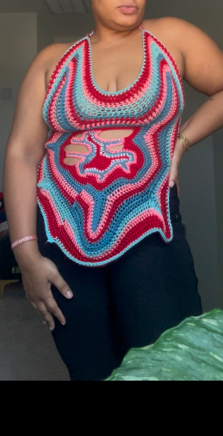 Lost & found Freeform crochet top