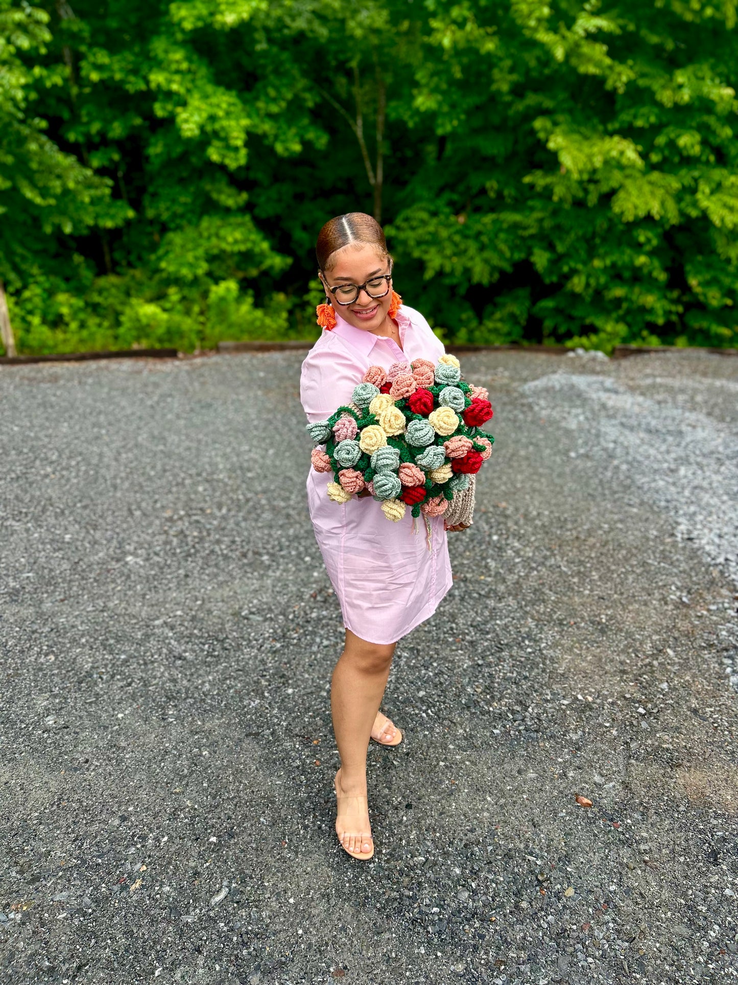 T.E.K Medium Crochet Flower Bouquet