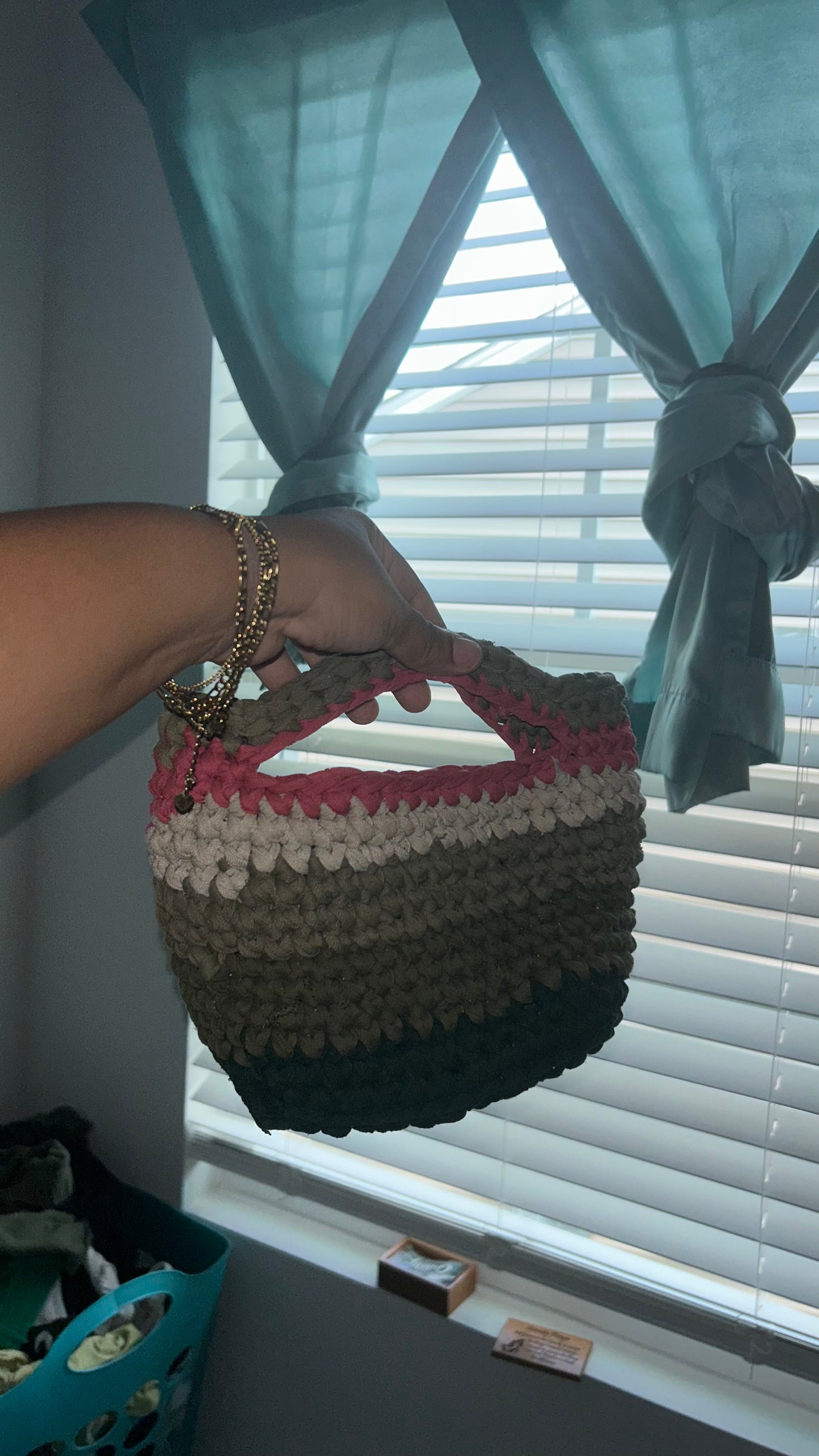 Give me Green Fall Tshirt crochet bag