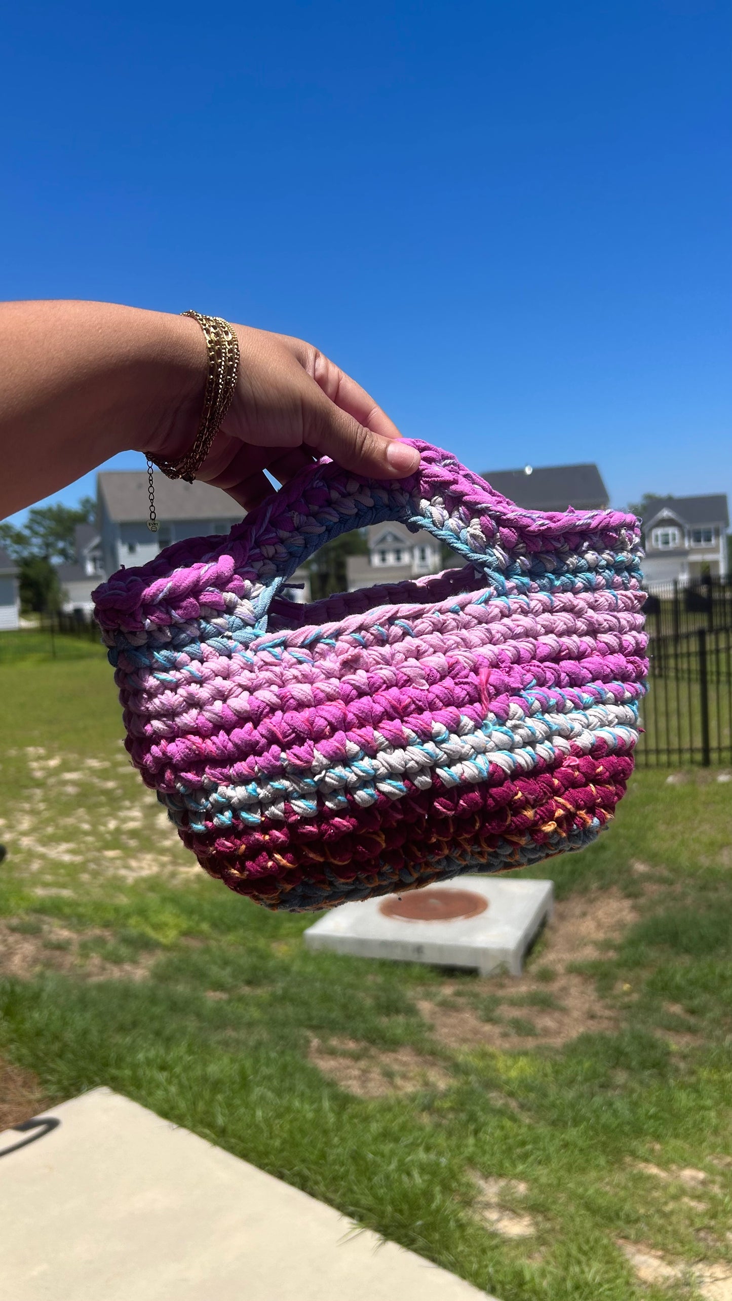 Revival Bag No 2 Bucket of kisses crochet bag