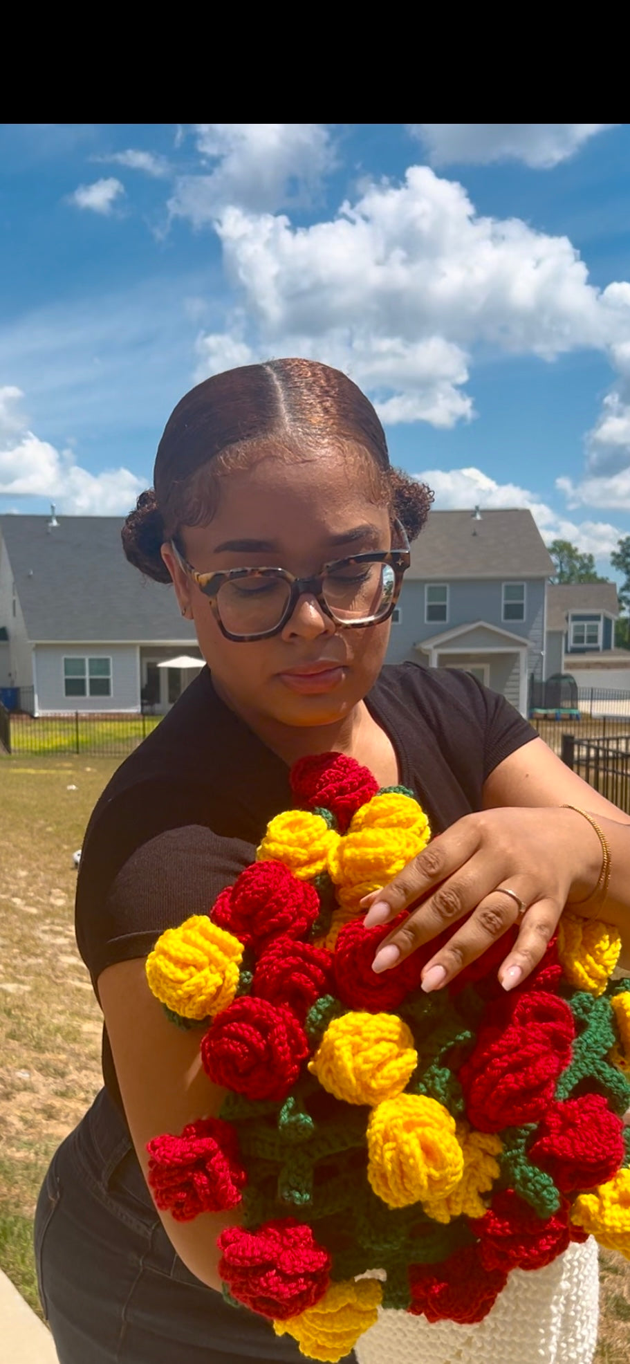 T.E.K Medium Crochet Flower Bouquet
