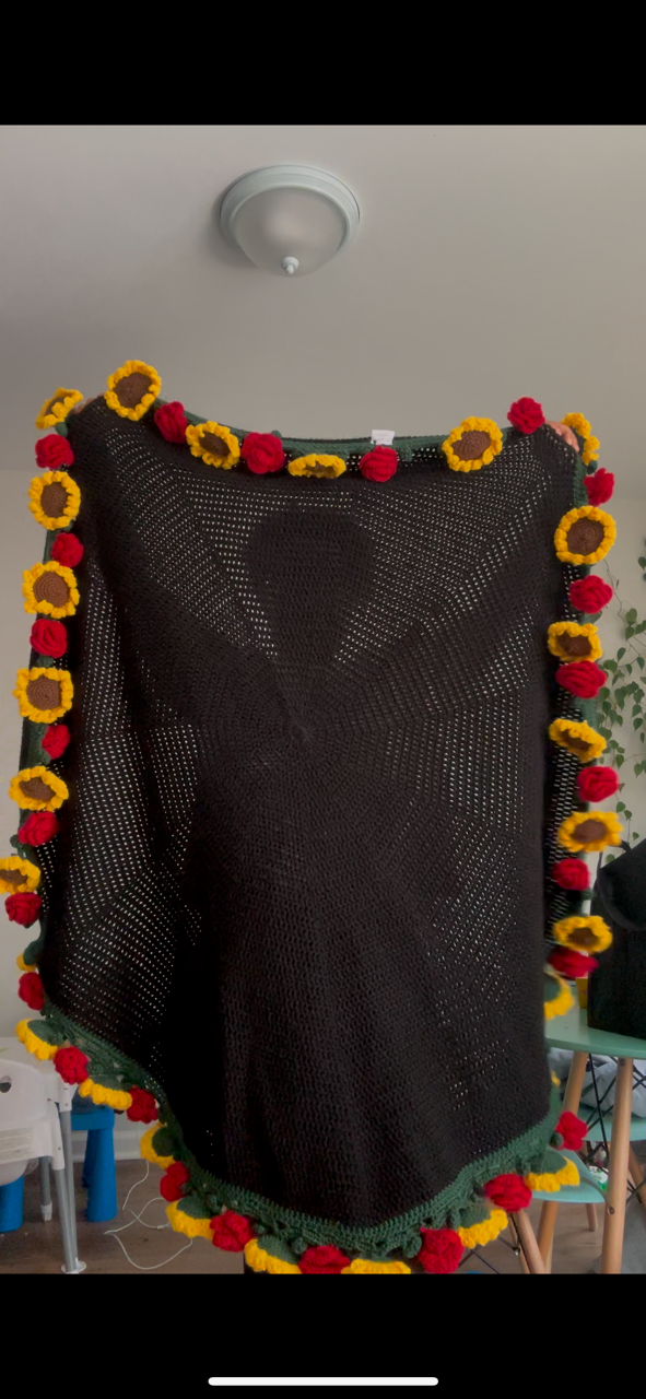 T.E.K  Large Crochet Flower Bouquet