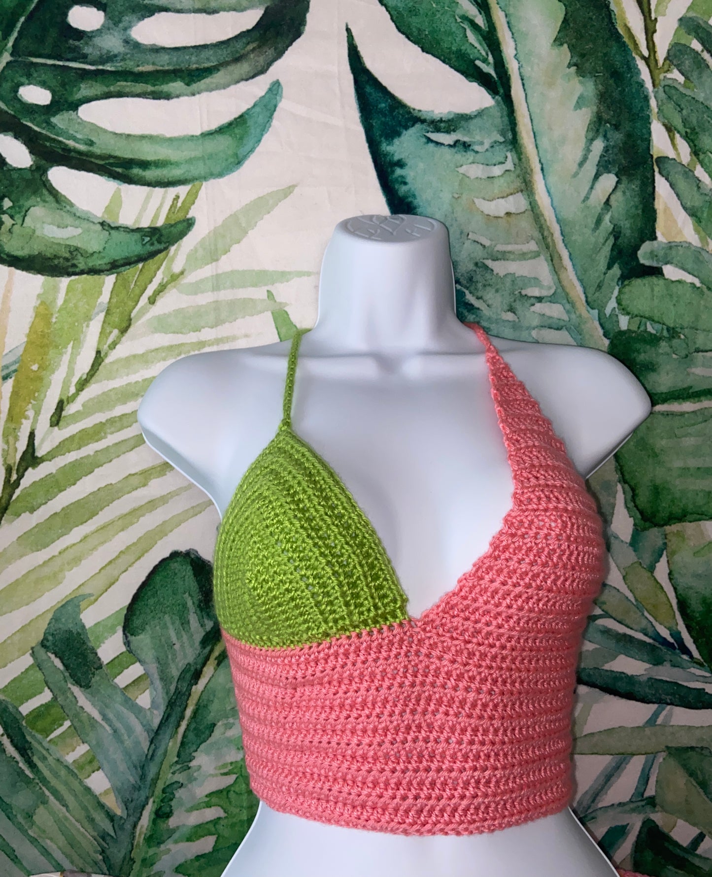 T.E.K Half & Half crochet top