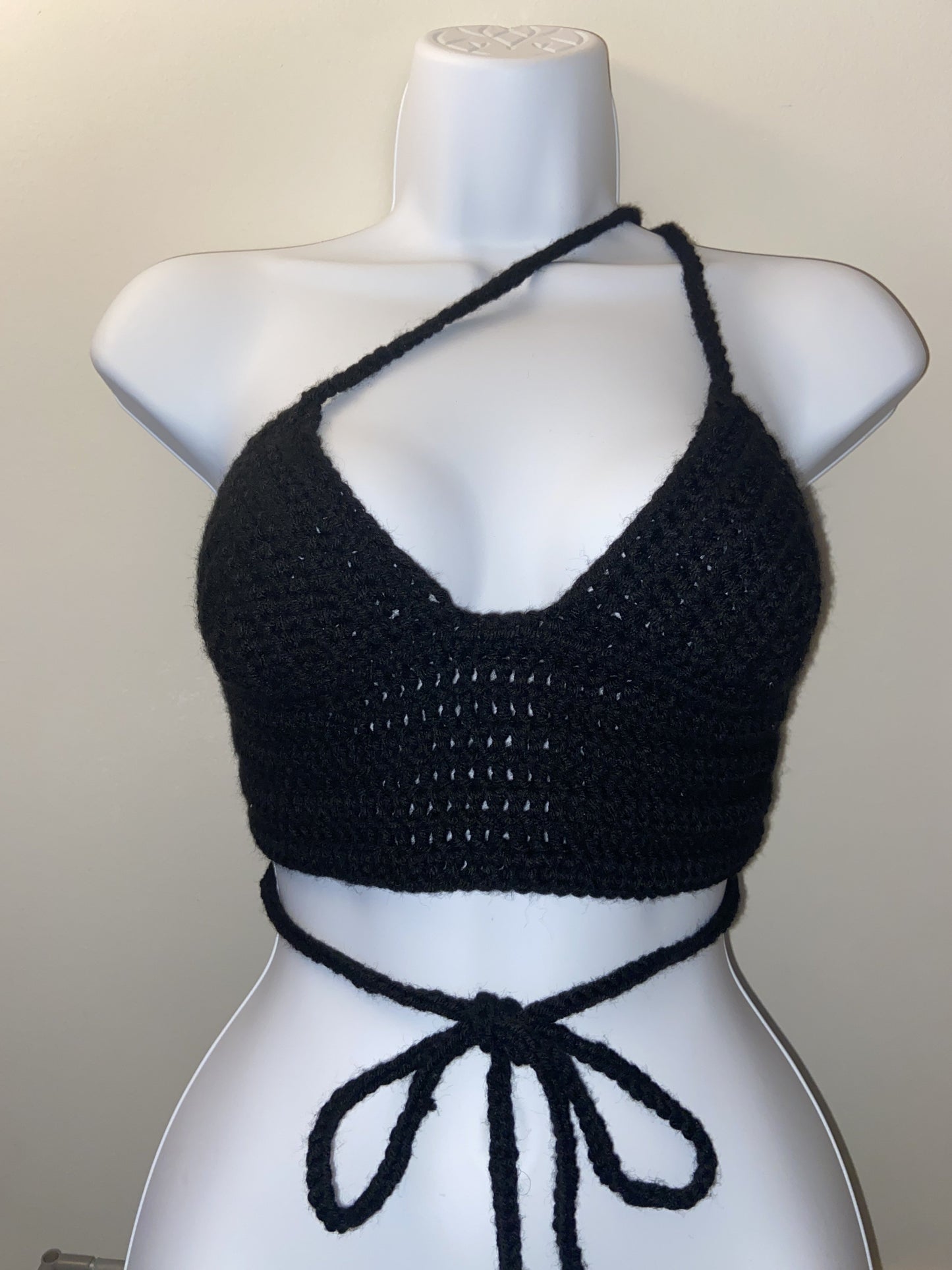 T.E.K Statment Its Not Basic crochet top