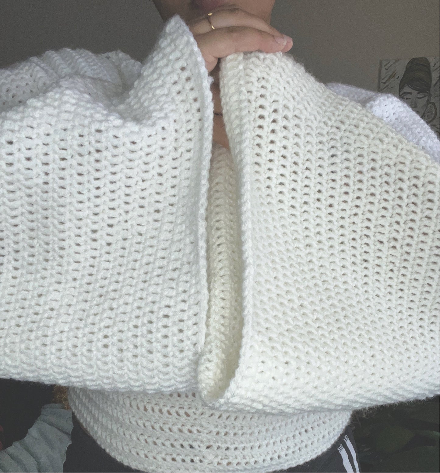 T.E.K Angel arms Crochet top
