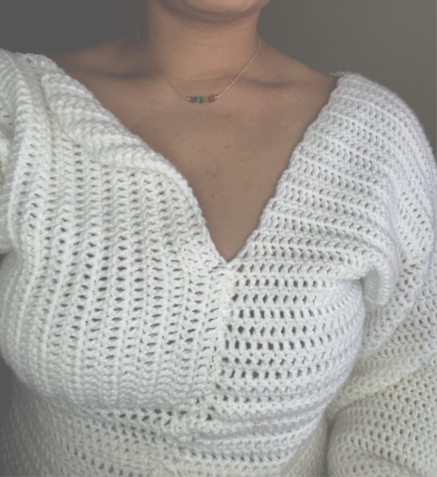 T.E.K Angel arms Crochet top